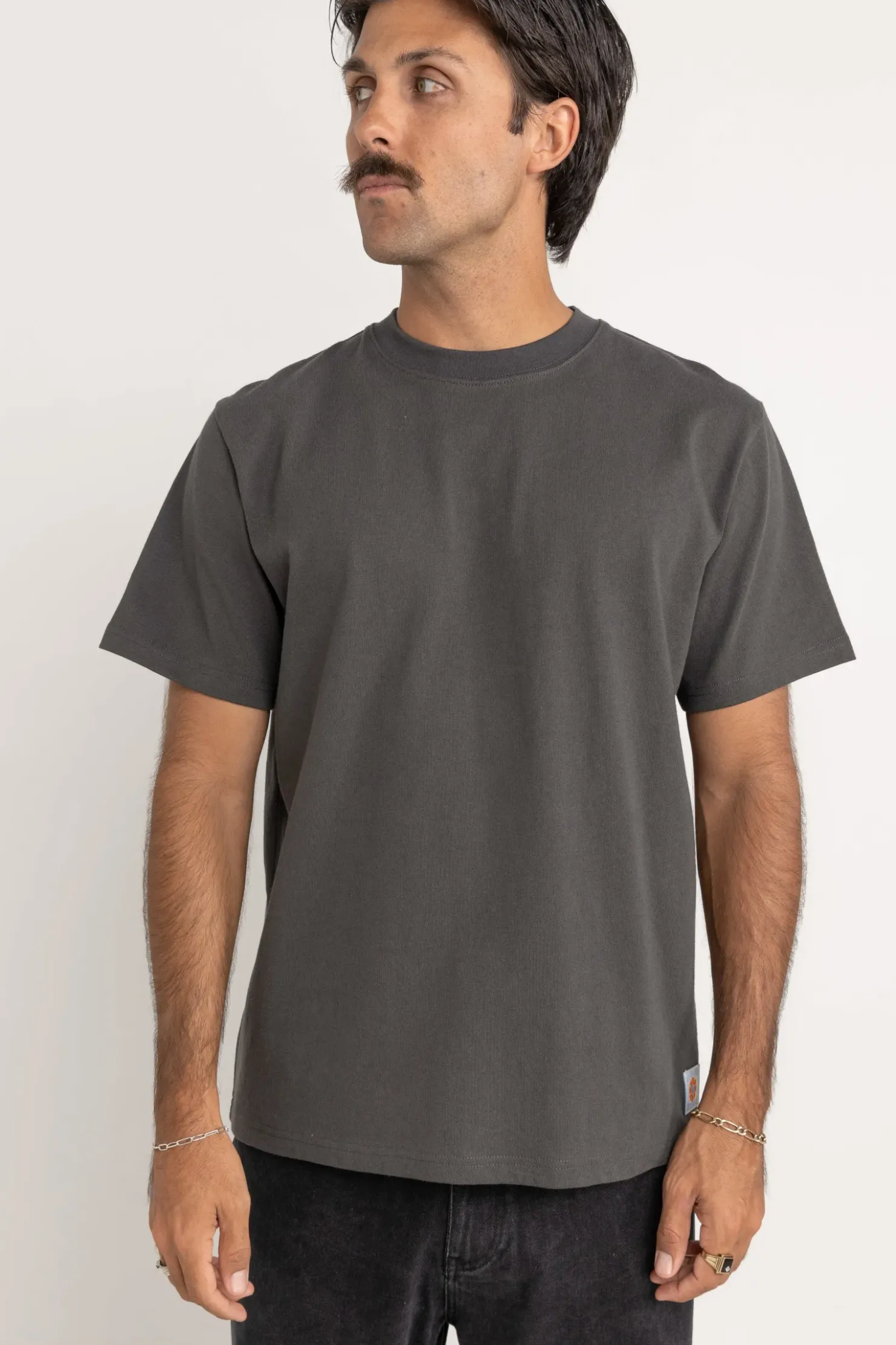 Rhythm T-shirts*Assembly Vintage Ss T-Shirt Stone Blue StoneBlue