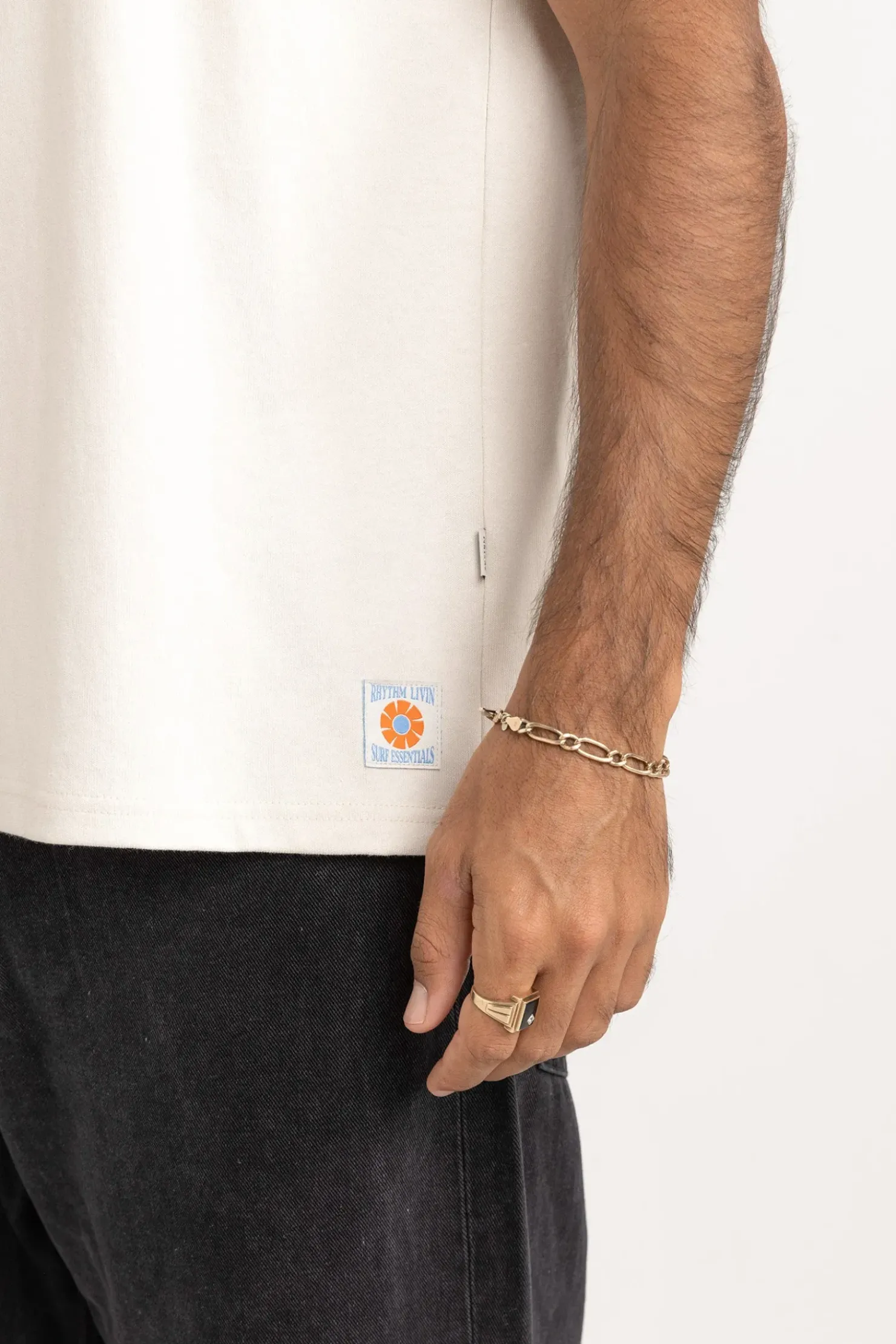 Rhythm T-shirts*Assembly Vintage Ss T-Shirt Ecru