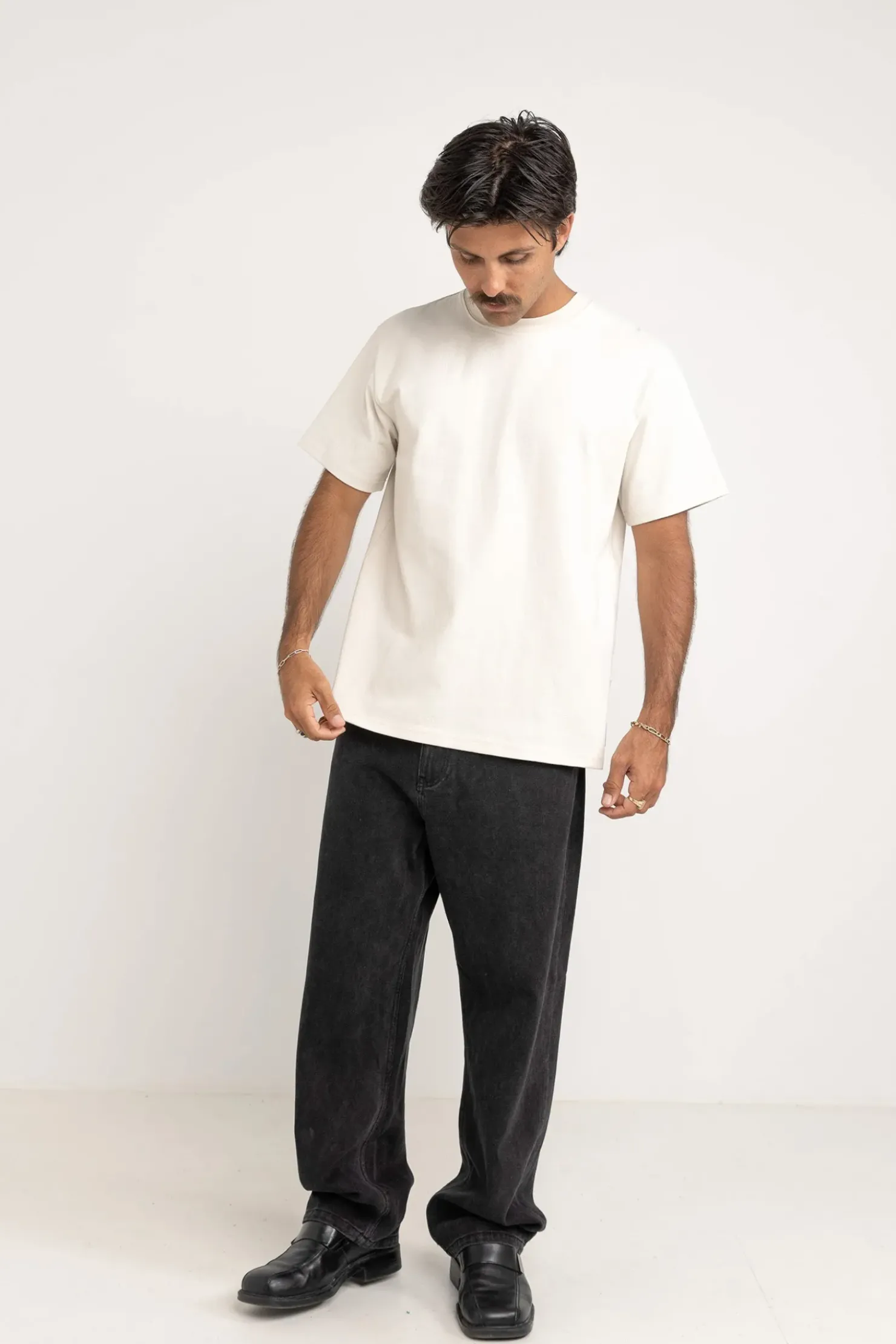 Rhythm T-shirts*Assembly Vintage Ss T-Shirt Ecru