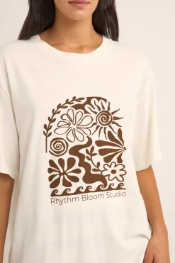 Rhythm T-shirts*Bloom Studio Oversized T-Shirt Vintage White VintageWhite