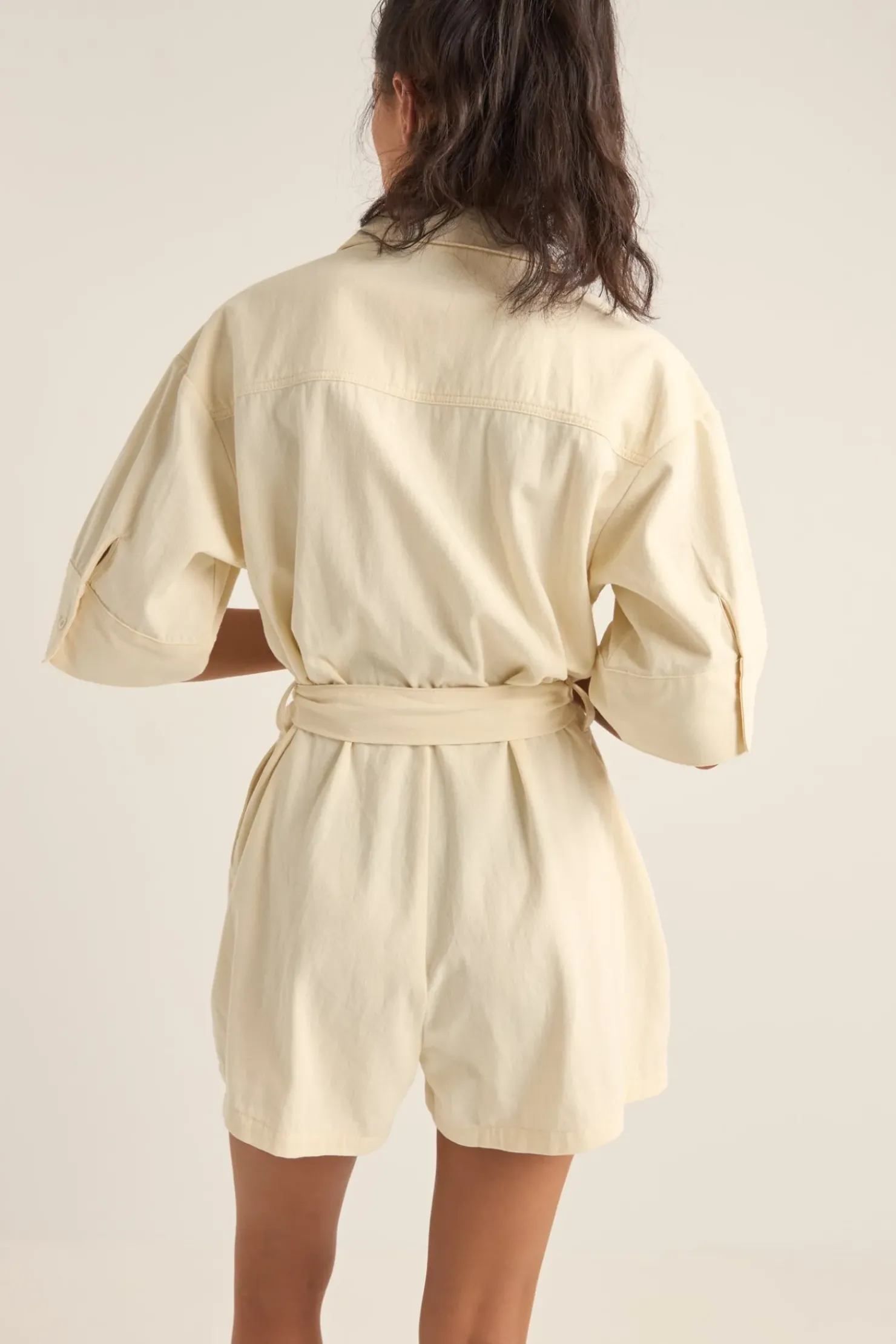 Rhythm Playsuits*Boiler Playsuit Cream