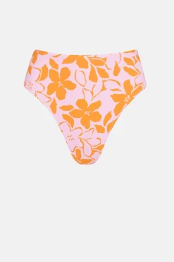 Rhythm Swim Bottoms*Bora Bora Floral Hi Waist Pant Pink