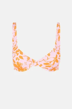 Rhythm Swim Tops*Bora Bora Floral Panelled Underwire Top Pink