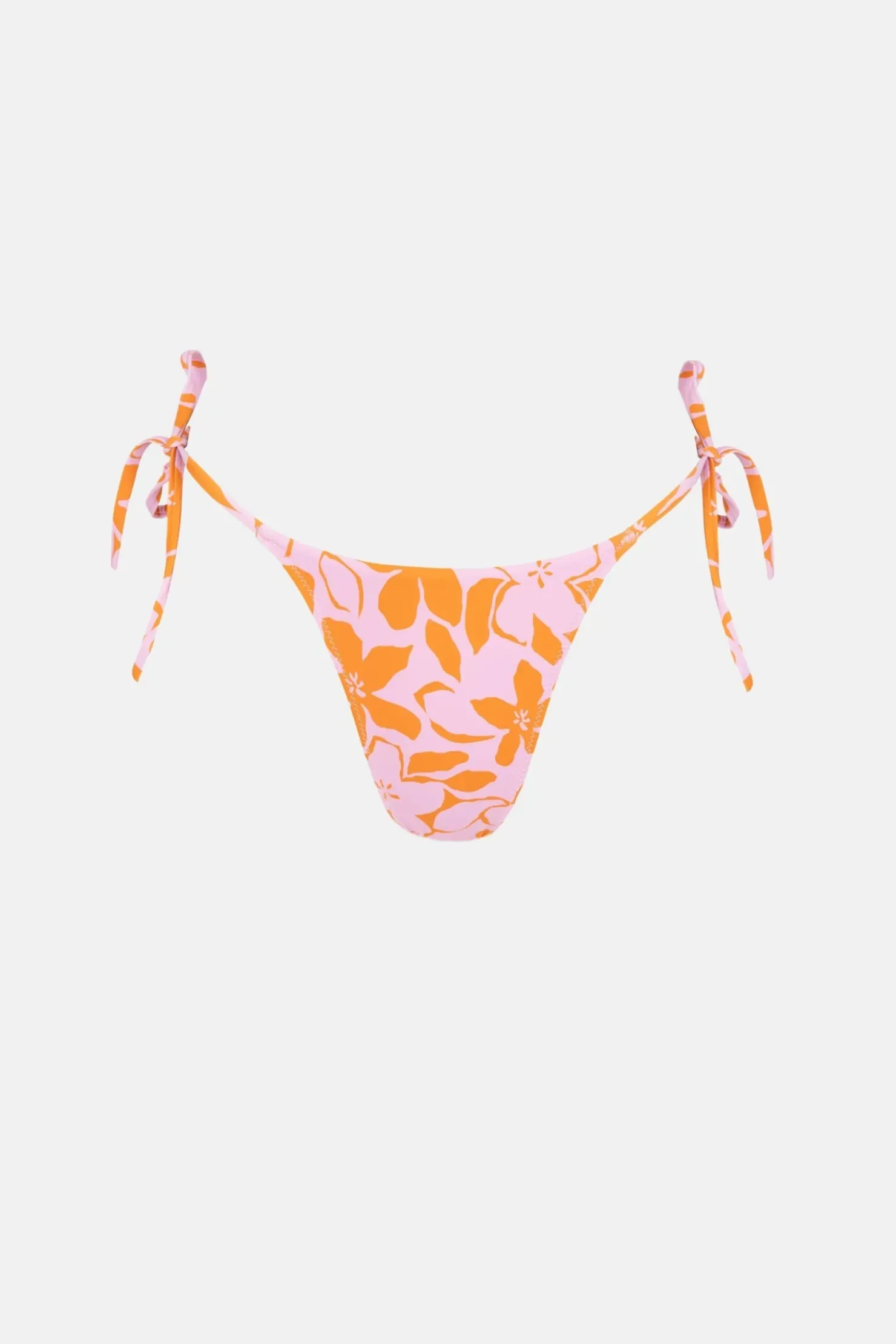 Rhythm Swim Bottoms*Bora Bora Floral Tie Side Hi Cut Pant Pink
