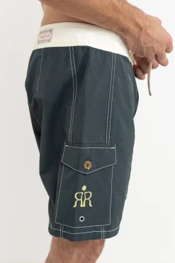 Rhythm Trunks*Breakers Block Trunk Stone Blue StoneBlue