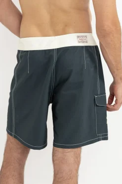 Rhythm Trunks*Breakers Block Trunk Stone Blue StoneBlue