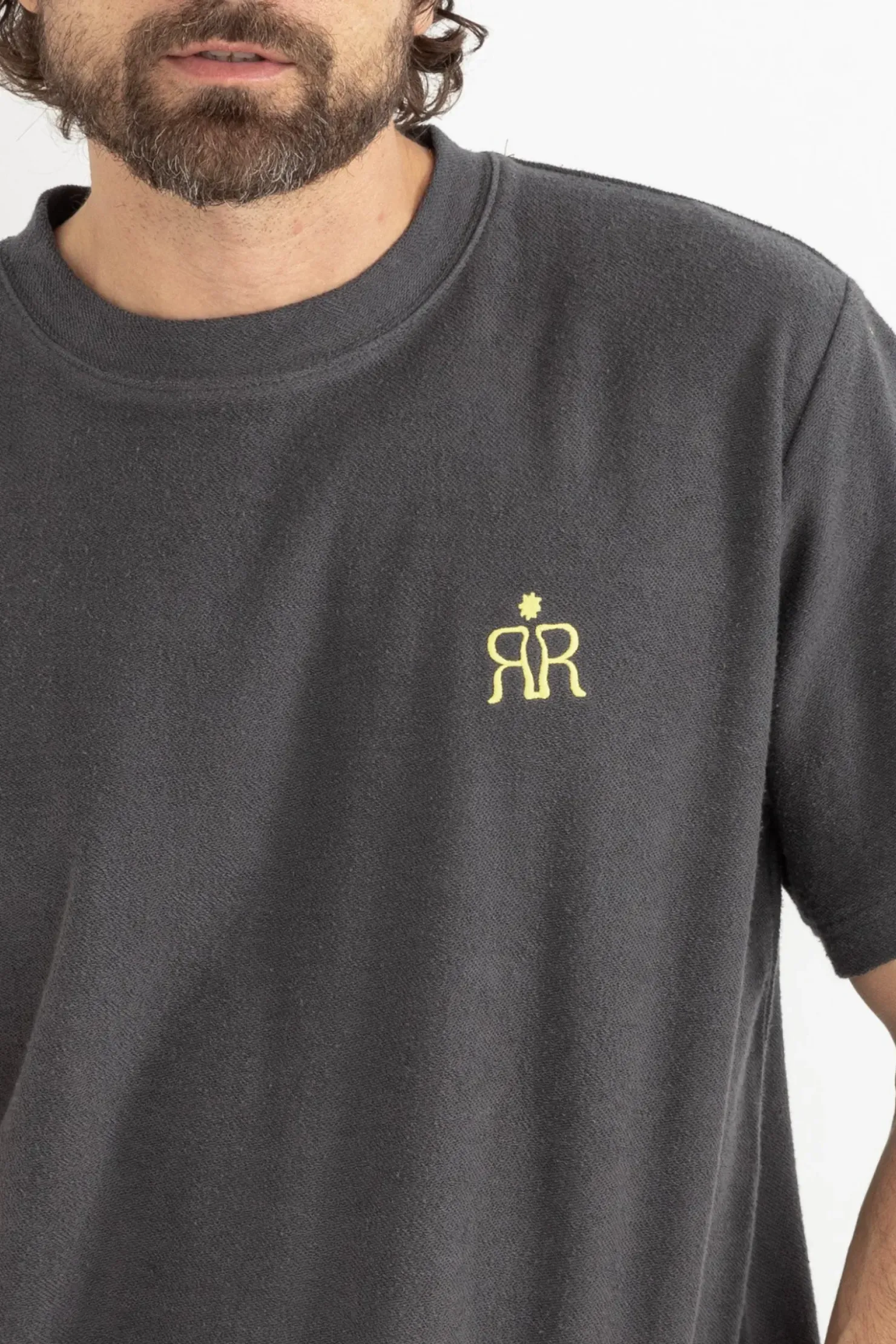 Rhythm T-shirts*Breakers Terry Vintage Ss T-Shirt Stone Blue StoneBlue