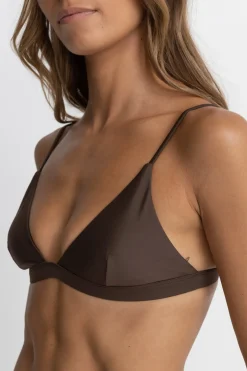 Rhythm Swim Tops*Classic Bralette Top Chocolate