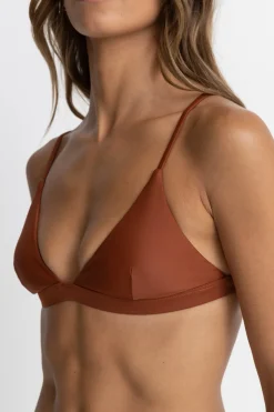 Rhythm Swim Tops*Classic Bralette Top Rust