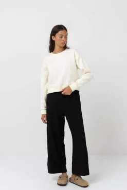 Rhythm Fleece*Classic Crew Neck Fleece Antique White AntiqueWhite