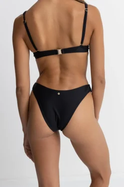 Rhythm Swim Bottoms*Classic Hi Cut Pant Black