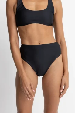 Rhythm Swim Bottoms*Classic Hi Waist Pant Black