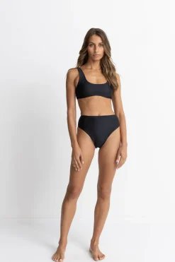Rhythm Swim Bottoms*Classic Hi Waist Pant Black