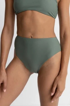 Rhythm Swim Bottoms*Classic Hi Waist Pant Olive