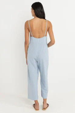 Rhythm Playsuits*Classic Jumpsuit Blue