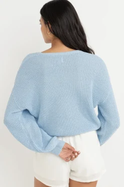 Rhythm Knits*Classic Knit Jumper Blue