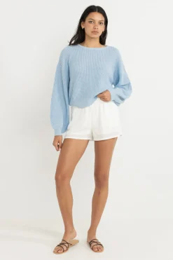 Rhythm Knits*Classic Knit Jumper Blue