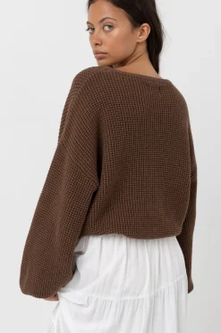 Rhythm Knits*Classic Knit Jumper Chocolate