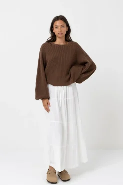 Rhythm Knits*Classic Knit Jumper Chocolate