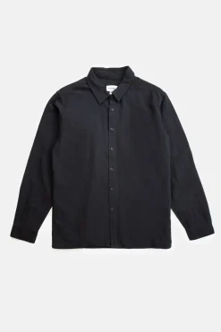 Rhythm Woven Shirts*Classic Linen Ls Shirt Vintage Black VintageBlack