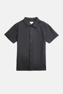 Rhythm Woven Shirts*Classic Linen Ss Shirt Vintage Black VintageBlack