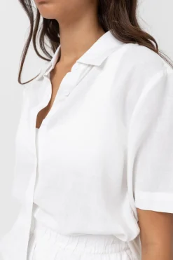 Rhythm Fashion Tops*Classic Lounge Shirt White