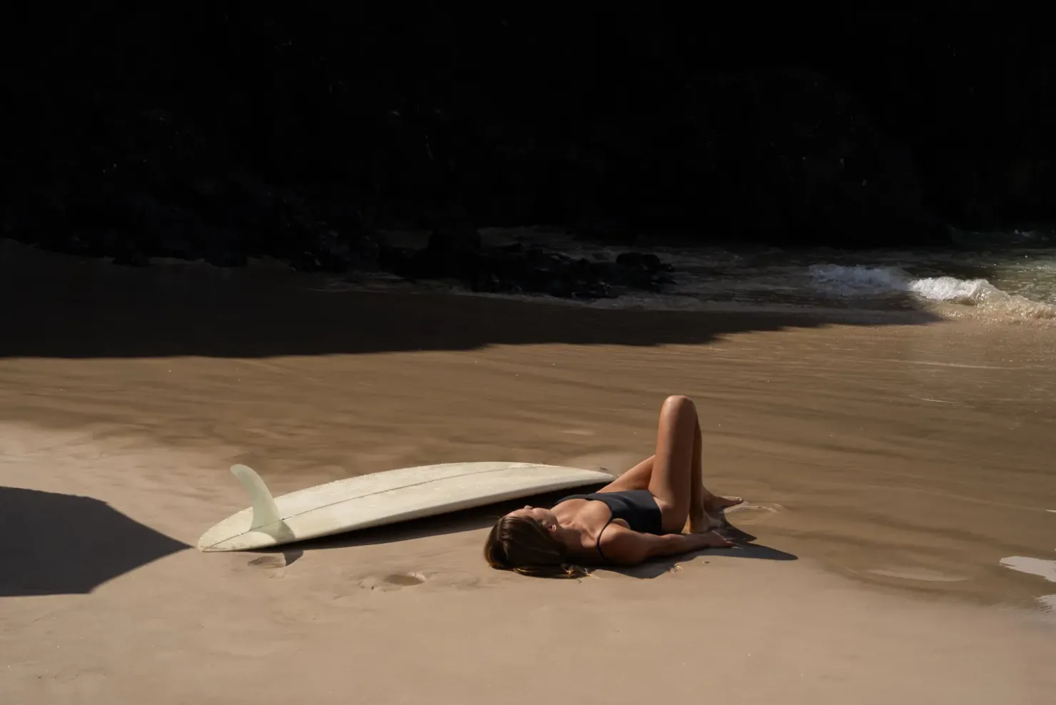 Rhythm One Piece Swim*Classic Minimal One Piece Black