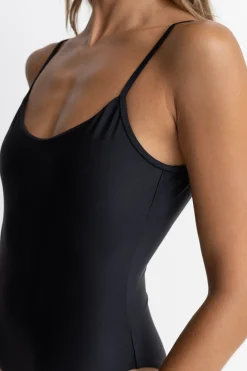 Rhythm One Piece Swim*Classic Minimal One Piece Black