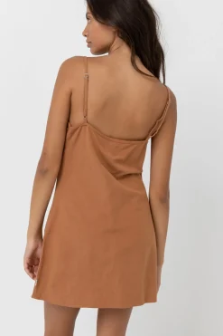 Rhythm Dresses*Classic Slip Dress Caramel