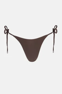 Rhythm Swim Bottoms*Classic Tie Side Hi Cut Pant Chocolate
