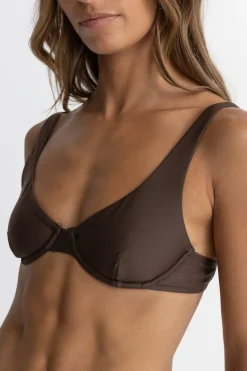 Rhythm Swim Tops*Classic Underwire Top Chocolate