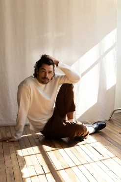 Rhythm Knits*Classic Waffle Knit Vintage White VintageWhite