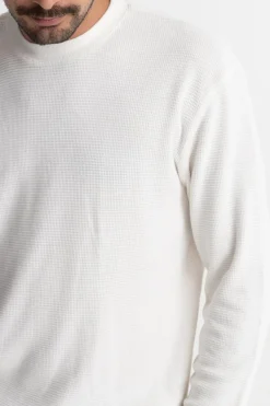 Rhythm Knits*Classic Waffle Knit Vintage White VintageWhite