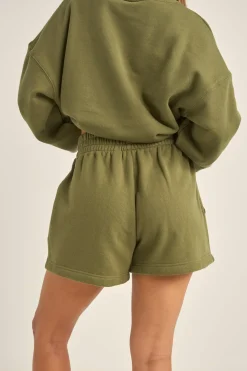 Rhythm Shorts*College Fleece Short Olive