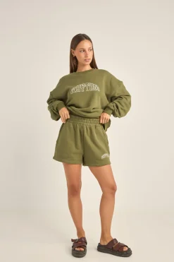 Rhythm Shorts*College Fleece Short Olive