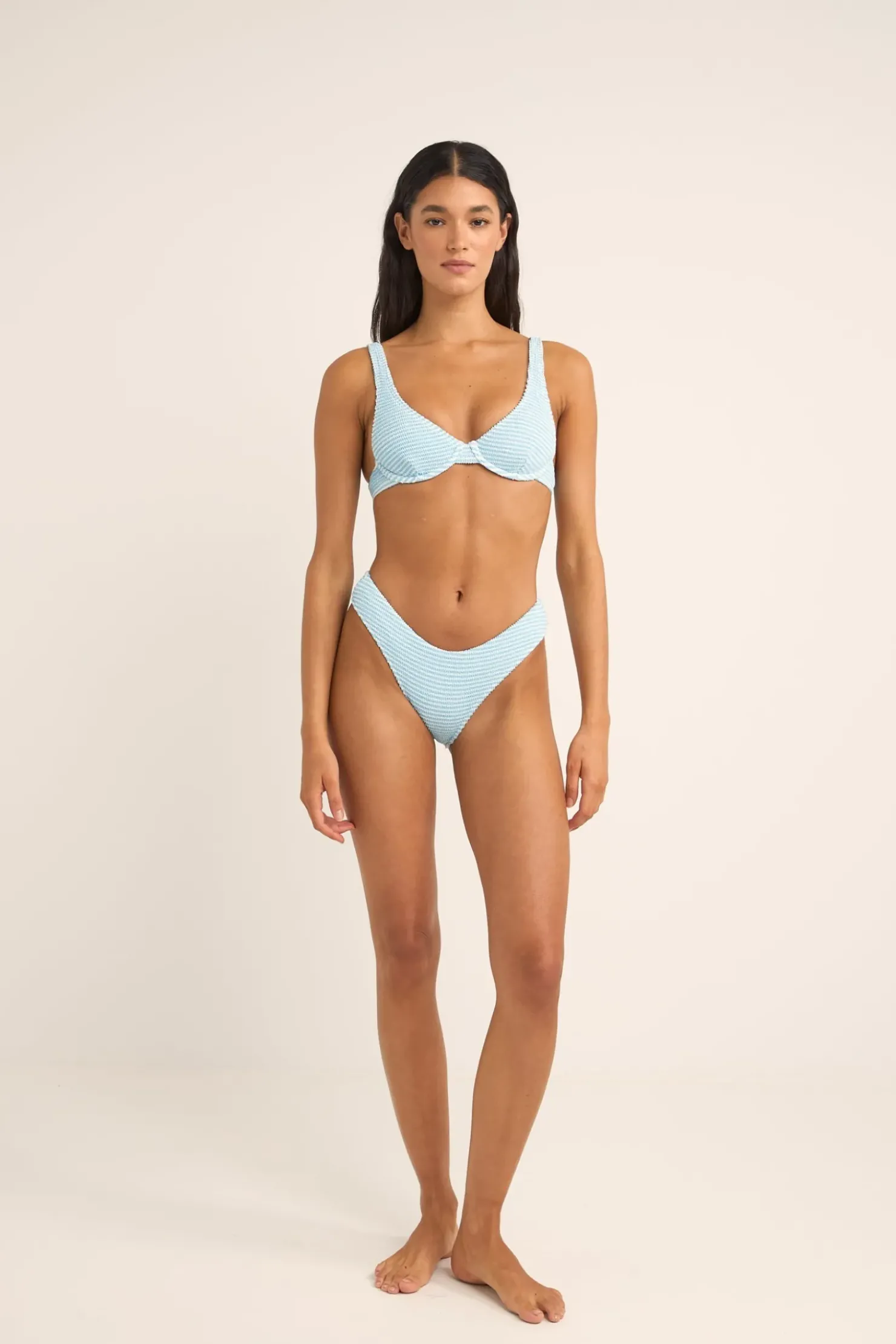 Rhythm Swim Tops*Cove Stripe Underwire Top Blue