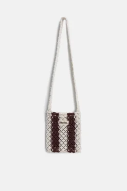 Rhythm Tote Bags|Sun & Shade*Crochet Shoulder Bag Brown
