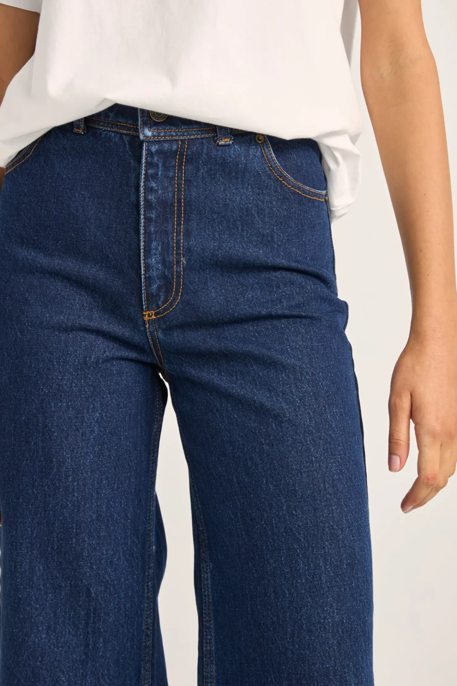 Rhythm Pants*Demi High Loose Denim Jeans Indigo