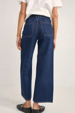 Rhythm Pants*Demi High Loose Denim Jeans Indigo