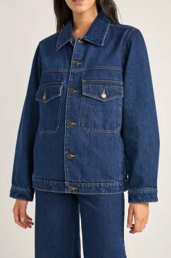 Rhythm Jackets*Demi Oversized Denim Jacket Indigo