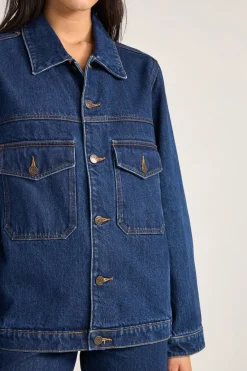 Rhythm Jackets*Demi Oversized Denim Jacket Indigo