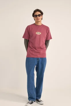 Rhythm T-shirts*Ellipse Sun SS T-Shirt Vintage Red VintageRed