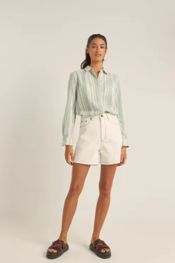 Rhythm Shorts*Escape Denim Short Cream