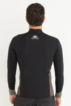 Rhythm Sun & Shade|Wetsuit Tops*Essential Front Zip Jacket Black