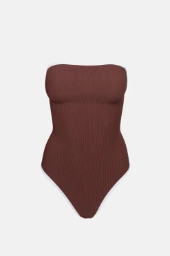 Rhythm One Piece Swim*Essential Rib Contrast One Piece Cafe