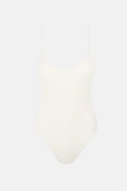 Rhythm One Piece Swim*Essential Rib Minimal One Piece Creme