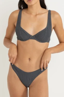 Rhythm Swim Tops*Essential Rib Underwire Top Graphite