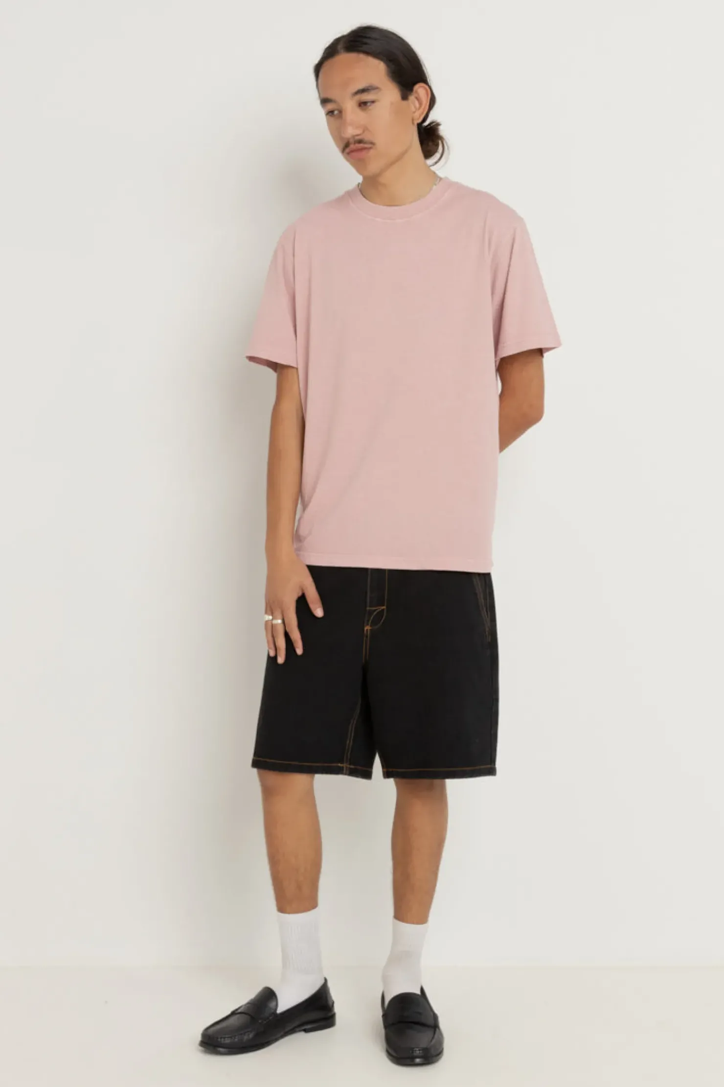 Rhythm T-shirts*Essential Vintage Ss T-Shirt Mauve