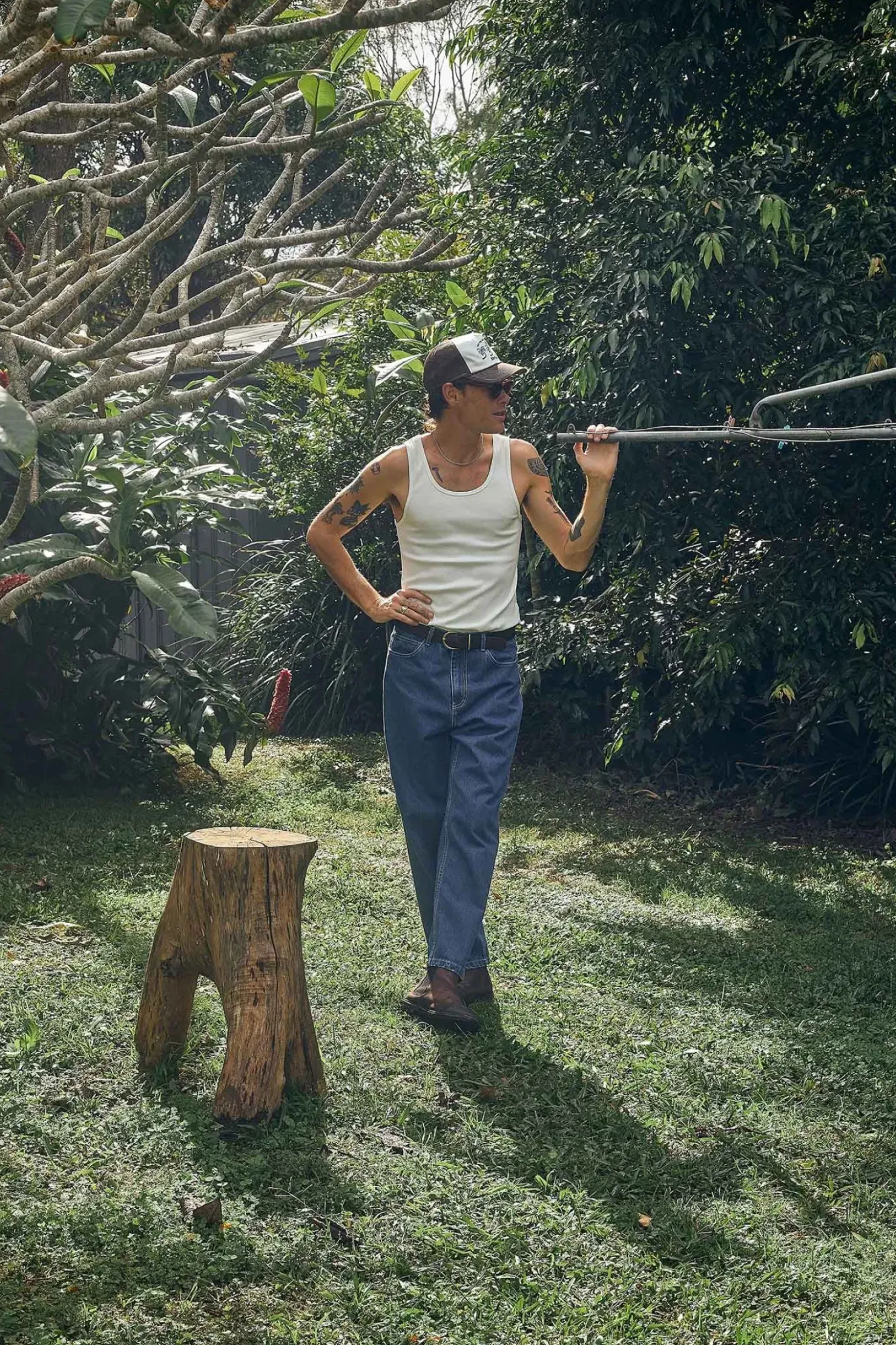 Rhythm T-shirts*Everyday Singlet White