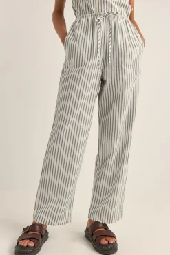 Rhythm Pants*Frankie Elastic Pant Navy Stripe NavyStripe